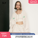 5030 欧美风正反两穿运动感拉链卫衣外套女030GAA90 2024新品 SLY