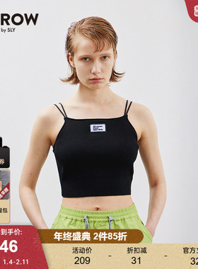 【THROW系列】SLY 春季刺绣贴布针织小吊带030HS001-0941