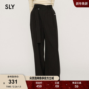 030HAR31 裤 2801 秋冬职场海妖风设计感斜门襟飘带西装 SLY