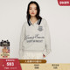030IAR70 SLY2026早春新品 学院风条纹polo领刺绣字母毛针织衫 4031