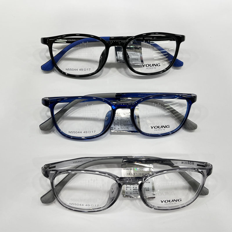 2025年海俪恩新款眼镜学生显瘦防蓝光平光镜透明眼镜框男潮N55044