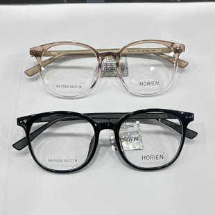 可配近视防蓝光圆脸N51059 素颜男女修颜显白款 海俪恩2025新款 时尚