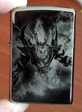 原装正品ZIPPO黑冰镜面打火机游戏 DOTA2 影魔之2 SF魂之挽歌C