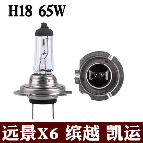 适用H18汽车卤素灯泡12V65W缤瑞远景X6江铃福顺凯运远近光大灯