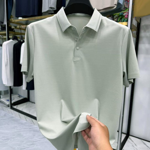 中年POLO衫短袖男装翻领体恤衫