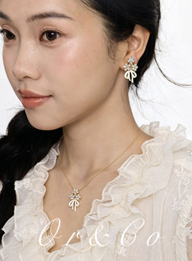 Or Co2026新款项链女饰品锁骨链首饰轻奢小众耳钉高级感耳饰配饰