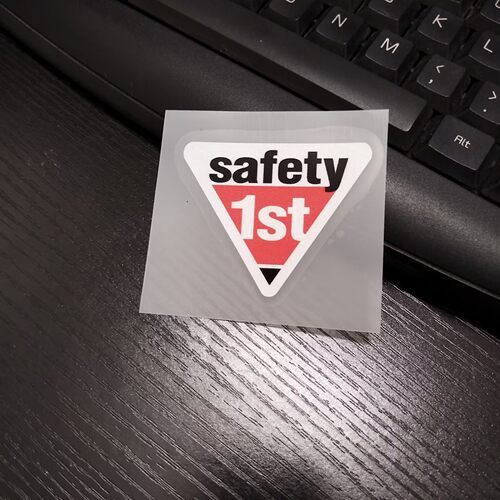 SAFETY 1ST警示贴 摩托车 车贴新手上路车尾防水反光
