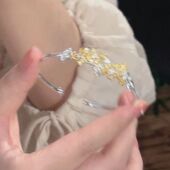 新中式 古法桂花手饰礼物中国风花朵镀银手镯春夏新款 2025年