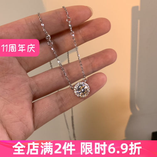超精致锆石项链气质轻奢高级感