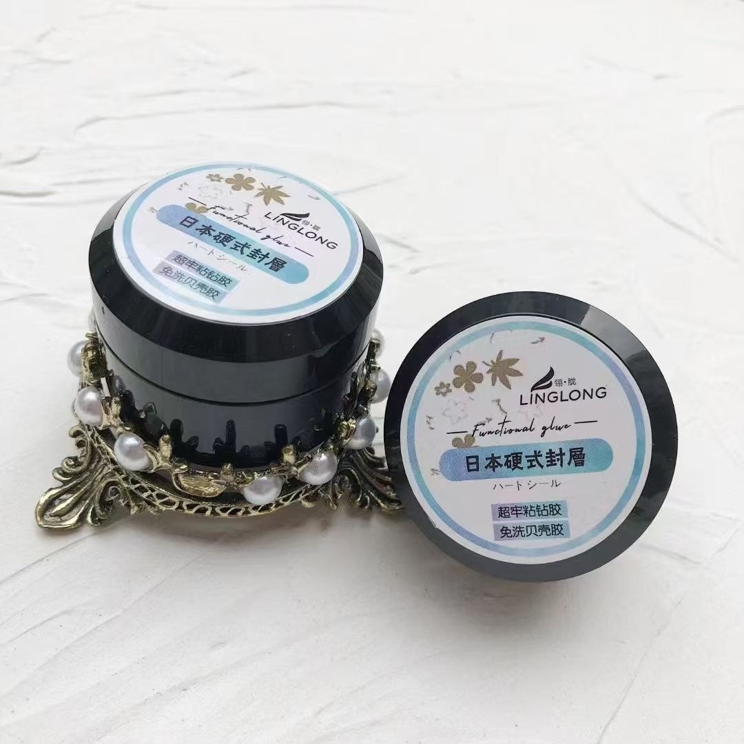 翎胧美甲硬式封层粘钻塑