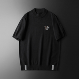 23秋冬季男半高领刺绣厚毛衣羊毛衫针织衫打底衫9198p125180，男装针织衫/毛衣，钱塘7038(原5007）