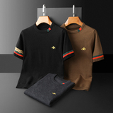 25新品秋冬男士羊毛衫圆领半袖刺绣厚毛衣针织衫打底衫89036p125，男装针织衫/毛衣，钱塘7038(原5007）