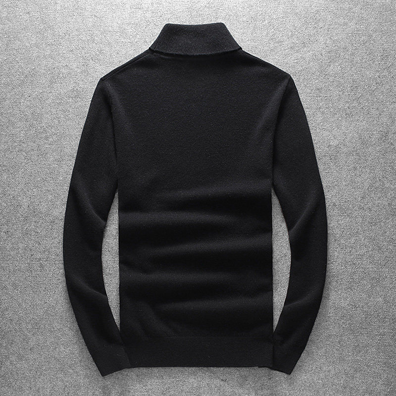 新品男士高领刺绣蜜蜂羊绒衫针织衫打底衫1702/P245长期有货,男装针织衫/毛衣,钱塘7038(原5007）