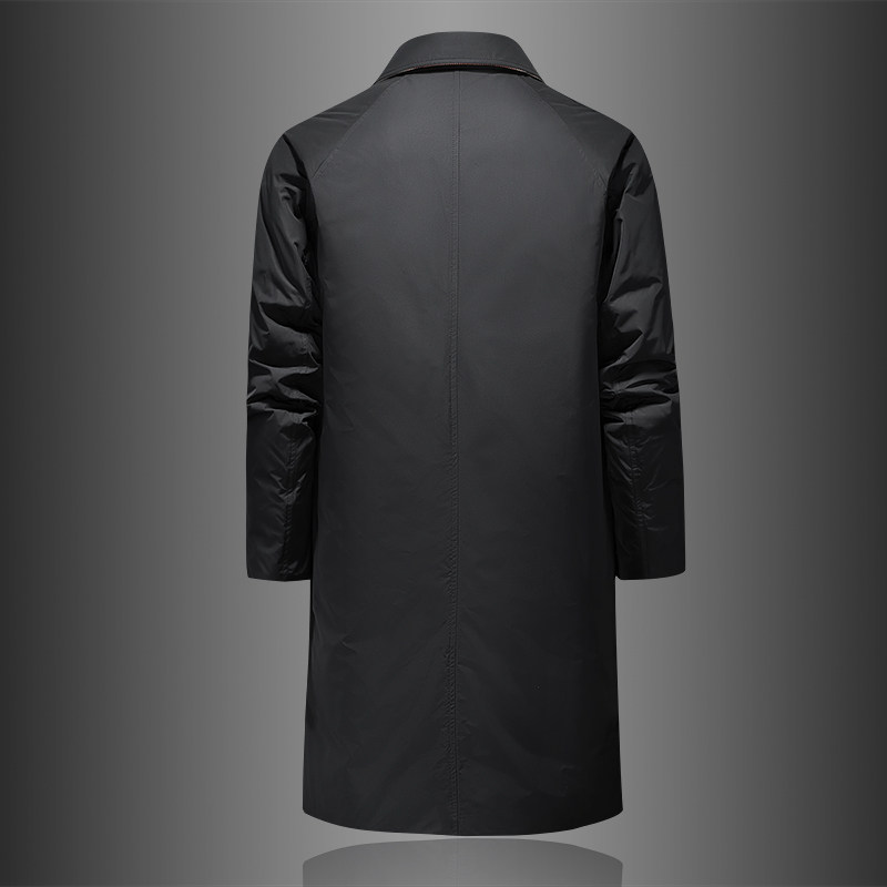 25男士商务休闲白鸭绒外穿长款羽绒服外套8665/p365偏大长期有货,男装羽绒服,钱塘7038(原5007）