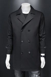 2023春款男士风衣外套西服领中长款 8661-1/p225图片
