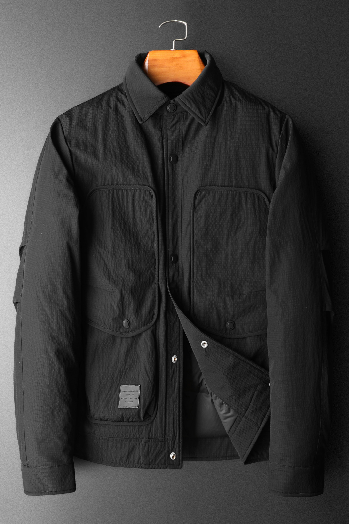 2026新品男士衬衫领90羽绒服短款羽绒服25055/P265偏小一码,男装羽绒服,钱塘7038(原5007）