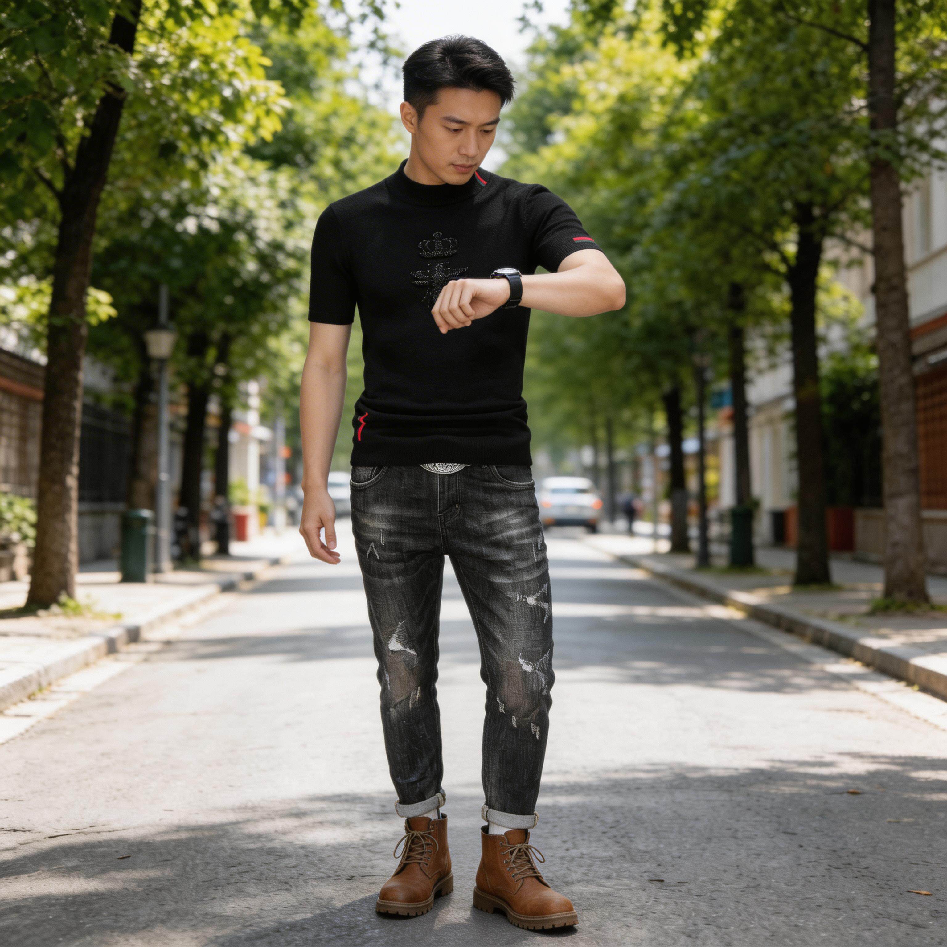 2026新款男装提花毛衣羊毛衫半高领针织衫打底衫2502p125长期货，男装针织衫/毛衣，钱塘7038(原5007）