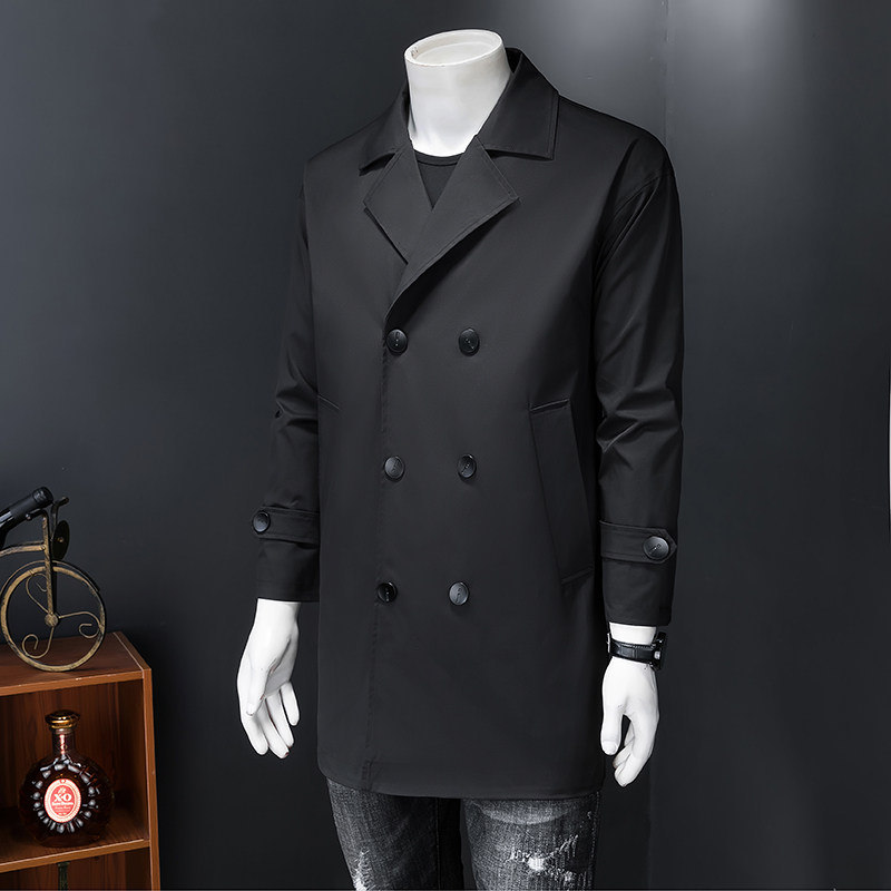 2023春款男士风衣外套西服领中长款8661-1/p225,男装风衣,钱塘7038(原5007）