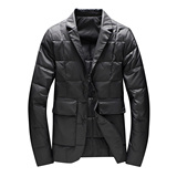 男士西装领羽绒服外套男翻领90白鸭绒88016/P265长期货358，男装羽绒服，钱塘7038(原5007）