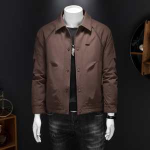 衬衫加厚羽绒服男26冬季90白鸭绒休闲短款羽绒衣2611P285，男装羽绒服，钱塘7038(原5007）