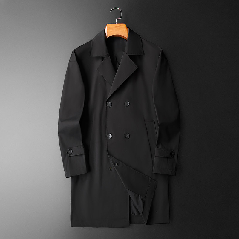 2023春款男士风衣外套西服领中长款 8661-1/p225图片