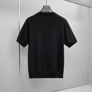 26新品秋冬男士羊毛衫圆领半袖提花厚毛衣针织衫打底衫 26271p125图片