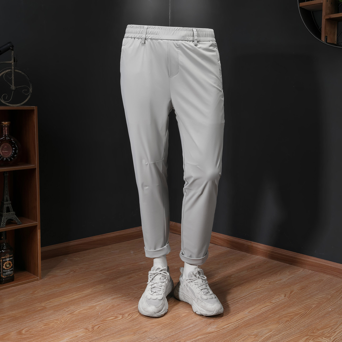 26夏季款男士休闲运动裤冰丝无痕高弹长裤2615-P58，男装休闲裤，钱塘7038(原5007）