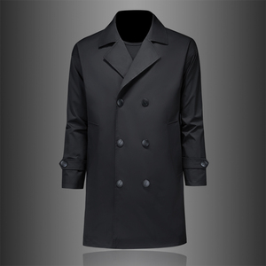 2023春款男士风衣外套西服领中长款 8661-1/p225图片