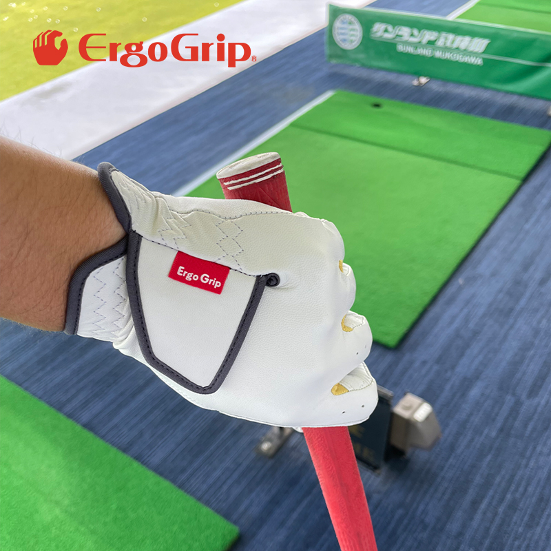 日本ErgoGrip高尔夫手套男单只左右手golf羊皮手套女耐磨透气防滑