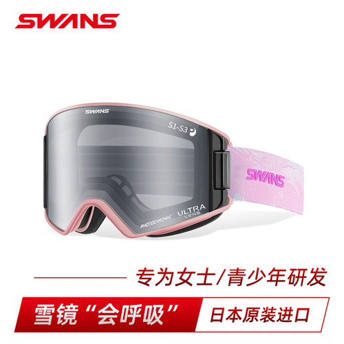SWANS雪镜 26/27新品 领航OUTBACK 超高清开窗调光变色超防雾2195