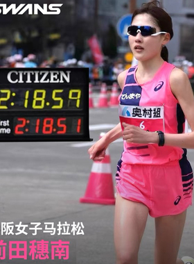 SWANS日本户外骑行眼镜防紫外线偏光视野跑步运动眼镜ENN20-1101