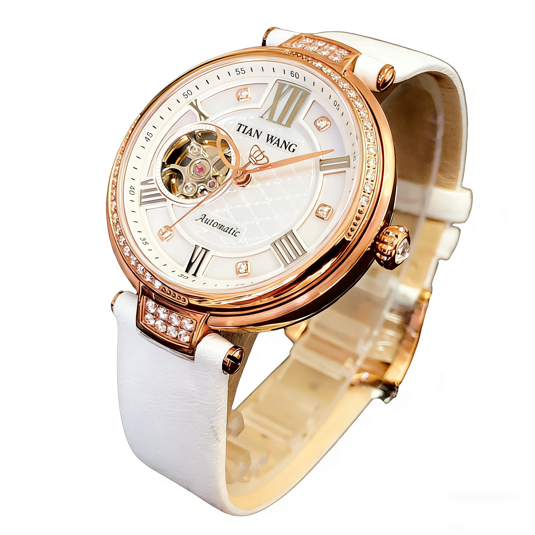 清仓天王表LS5871P尚·SHINE镂空全自动机械表防水日历手表5788