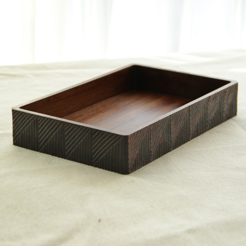 手作茶盘柚木整木制作大漆