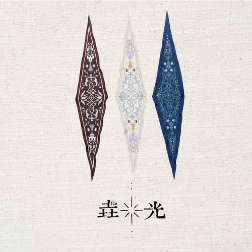 垚光永夜花庭桑蚕丝原创丝巾