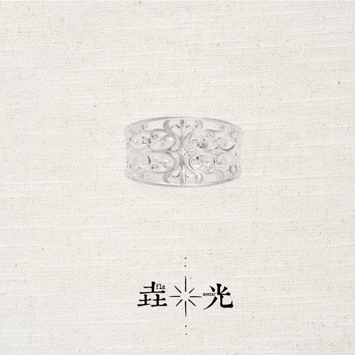 垚光爱丽斯羽开口戒指小众清新