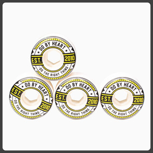 DBH滑板轮子 街式轮 DO BY HEART 硬轮  送备用侧螺母 送桥端侧母