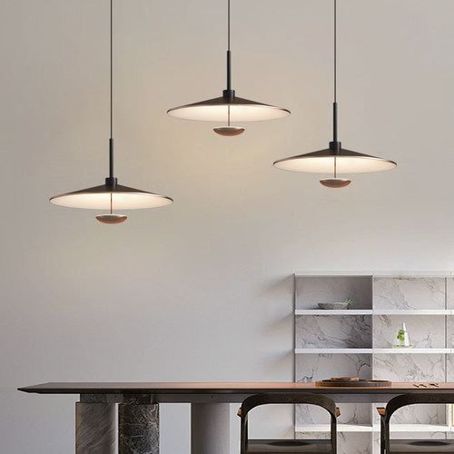 现代个性创意设计师ins极简风餐厅奶茶店吧台床头餐厅飞碟小吊灯