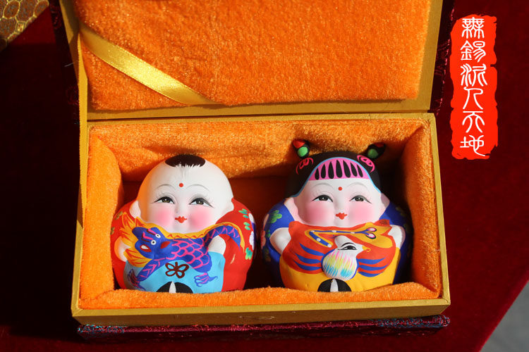 无锡惠山泥人阿福阿喜地区特色手工艺品手绘泥塑文化礼品礼盒旅游,特色手工艺,泥人/泥塑/面塑,淘宝优惠券,粉丝福利购,淘宝优惠卷