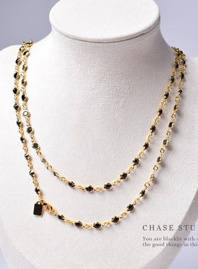 百搭加长双圈项链时尚轻奢女士