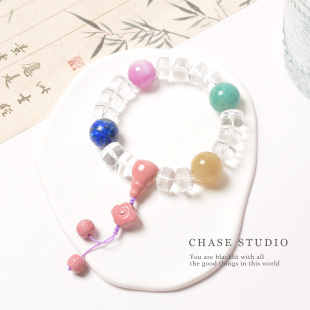 原创设计多宝水晶手串手链清新甜美女士饰品 水晶 CHASE