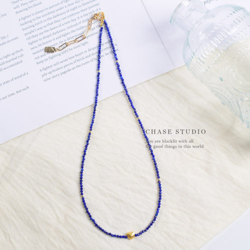 天然青金石+925银项链女款