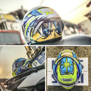 SHOEI全盔X14X15红蚂蚁招财猫加藤美国站孔雀巴塞罗那摩托车头盔