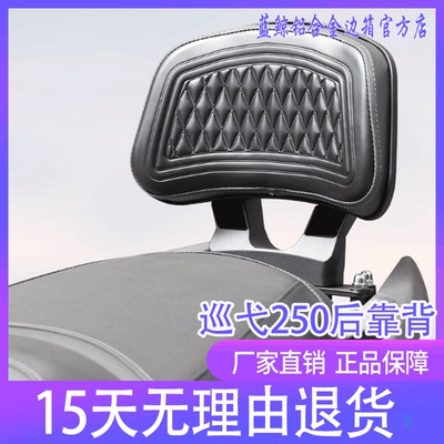 qw适用三阳Cruisym巡弋250后靠背加大后座腰靠腰托靠背尾翼改装件