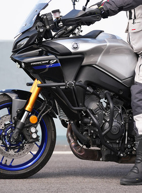 雅马哈Tracer9GT不锈钢上下护杠 改装通勤摩托车配件