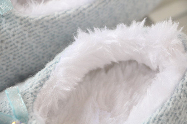 Pantoufles enfants en suède pour hiver - semelle autre - Ref 1007363 Image 5