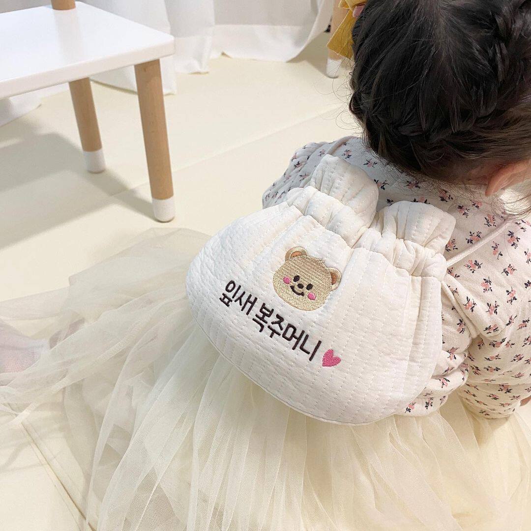 mumukids宝宝过年福袋ins韩国零钱节日儿童斜挎绗缝刺绣名字背袋