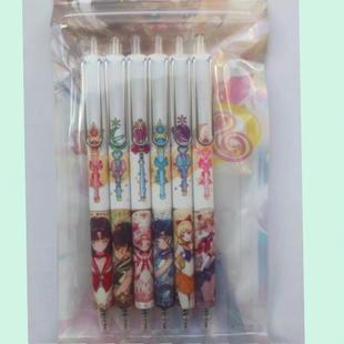 三丽鸥线条狗小新噗噗普套笔低重心软卧黑色中性笔