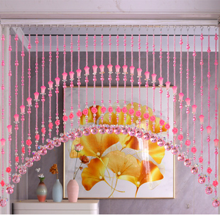 26年新款 珠帘门帘卧室隔断玄关葫芦免打孔撑杆白菜树脂门对门婚庆