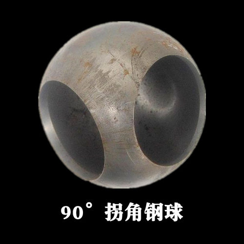 圆球铁球开孔钢球头栏杆对穿球镀锌立柱连接球头三孔直通孔钢球圆