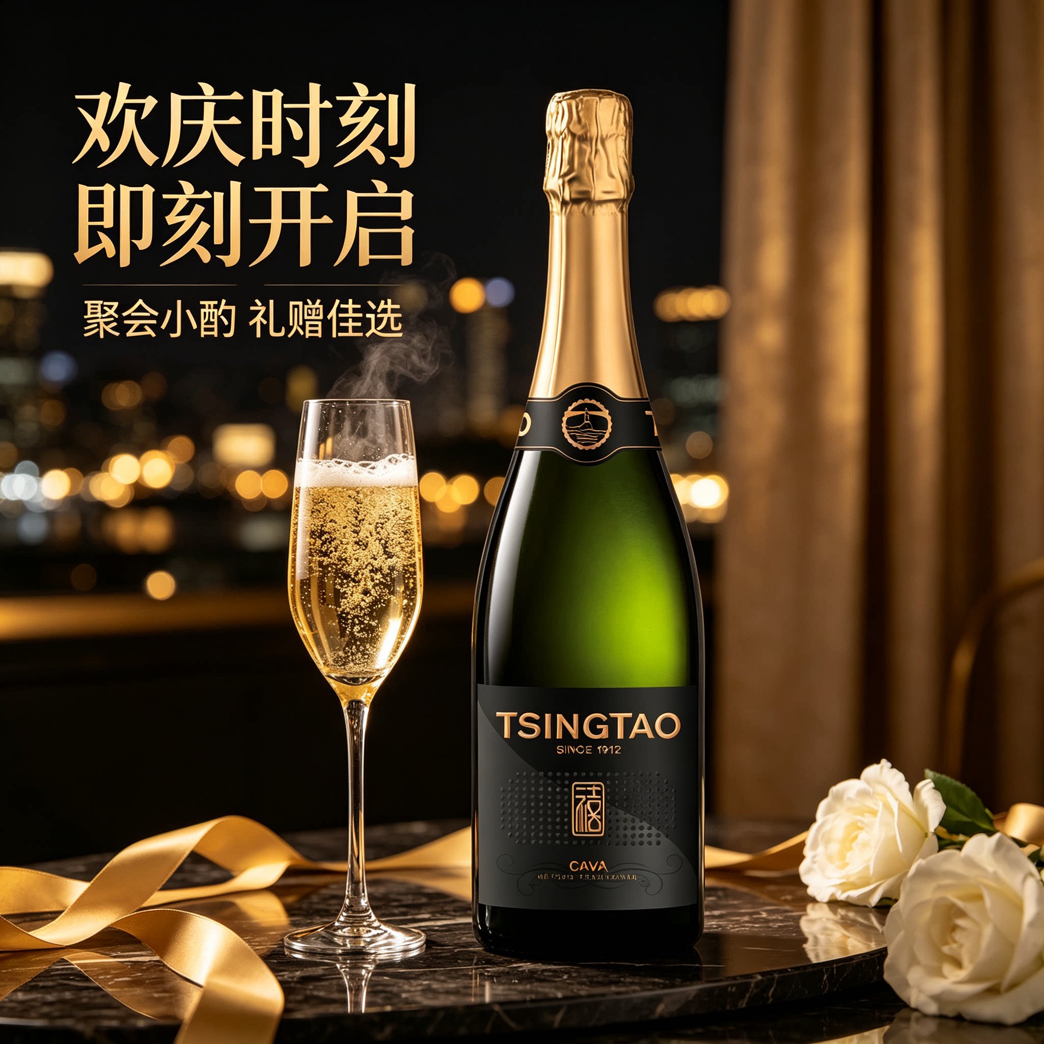 华东青岛进口KAVA天然起泡葡萄酒 西班牙原装进口